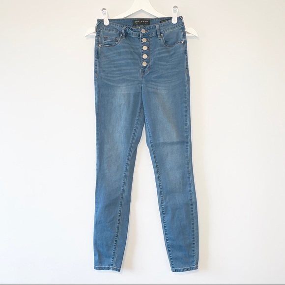 Bullhead Denim - Bullhead Denim Super High Rise five button jeans